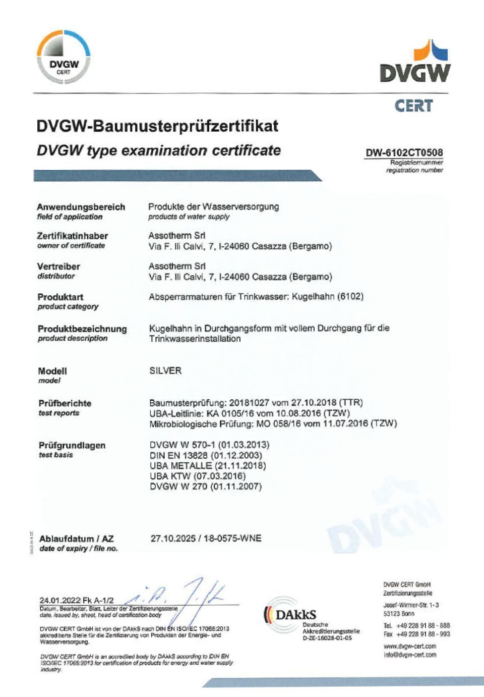 Aprobaciones y certificados